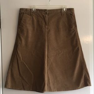 Aline corduroy skirt